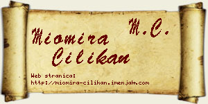 Miomira Cilikan vizit kartica